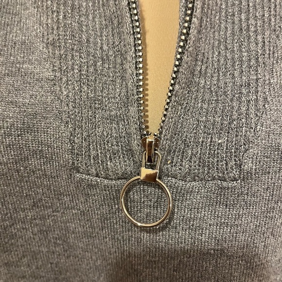 ANRABESS Oversized Quarter Zip Sweater, circle pull, size L - Picture 4 of 5